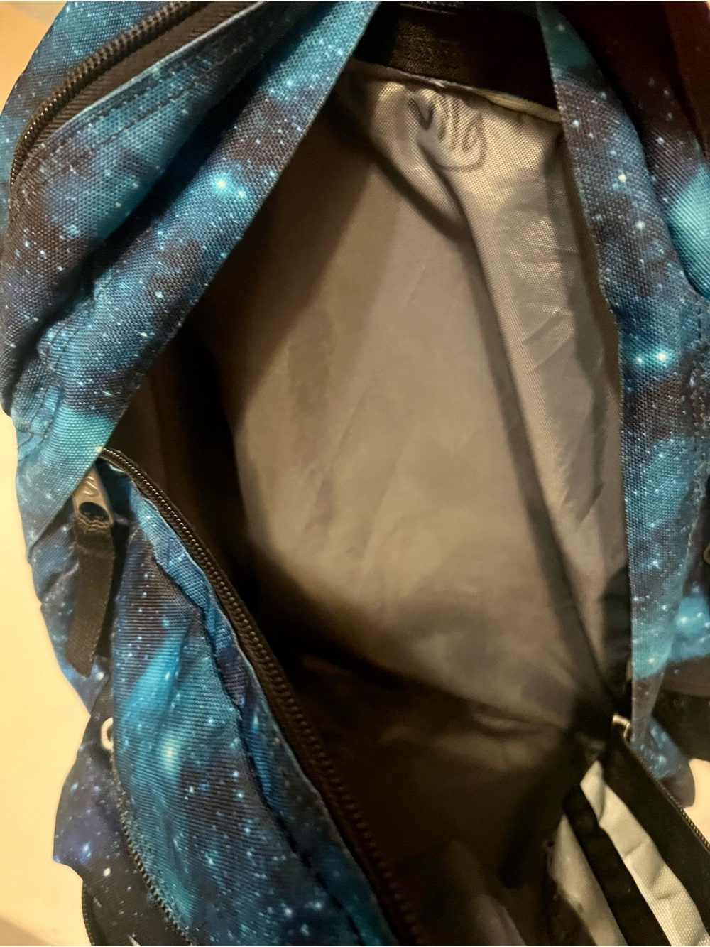Jansport Blue Galaxy Print Backpack - Picture 6 of 6